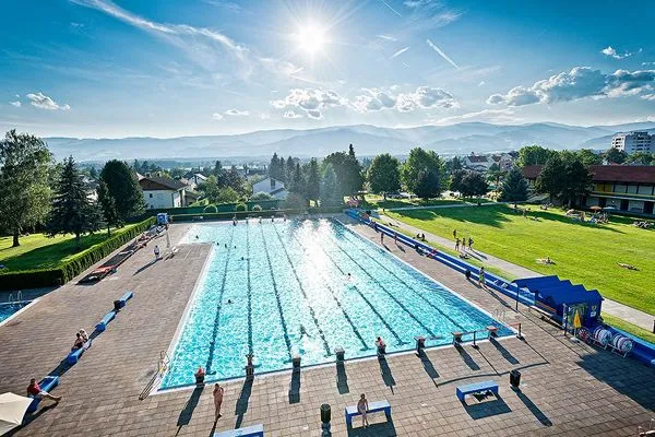 Pool, Water, Swimming Pool, Outdoors, Nature, Scenery, Person, Aerial View