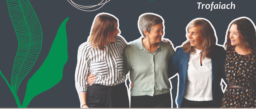 Plakat für die Veranstaltung Iron Women Frauen Stadt Trofaiach am 10. April 2026 mit vier Frauen, die gemeinsam stehen, wobei der Veranstaltungsname und das Datum deutlich angezeigt werden.