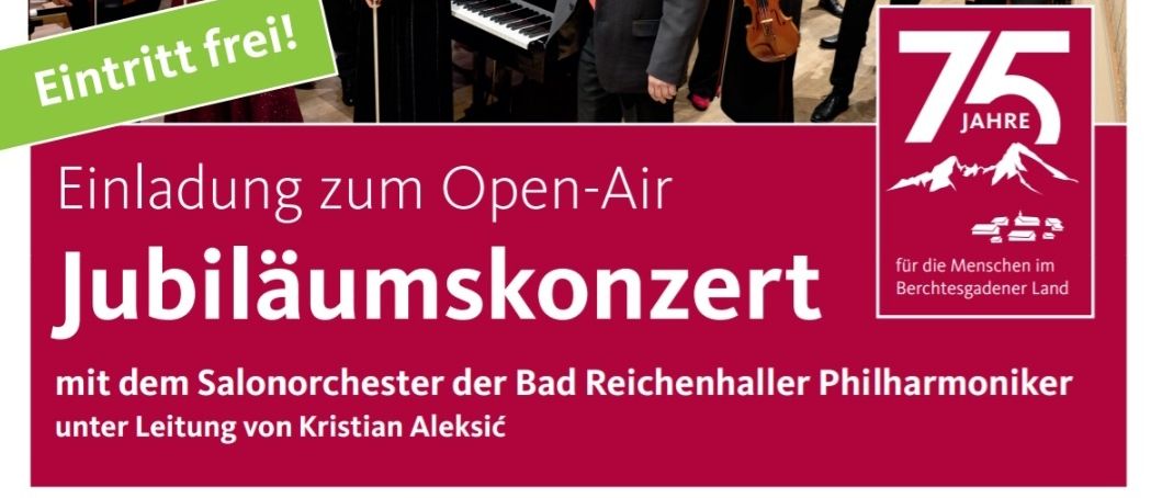 Feiern Sie 75 Jahre Filmmusik mit dem Salonorchester der Bad Reichenhaller Philharmoniker. Genießen Sie Melodien von 'Miss Marple' und Hildegard Knef. Augustinum Berchtesgaden, 7. Juli 2026, 18 Uhr.