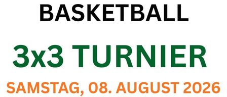 Markt Hartmannsdorf Basketball 3x3 Turnier am Samstag, 8. August 2026 am Freibad Markt Hartmannsdorf. Geeignet für Basketball-Fans!