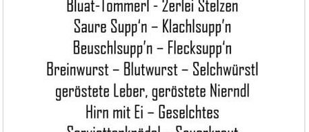Ein Veranstaltungsposter für Gasthof Windischt. Es bietet ein Buffet für 26,70 Euro am 8. Februar von 11:30 bis 14:00 Uhr. Die Speisekarte umfasst verschiedene Fleischsorten, Suppen und Beilagen.