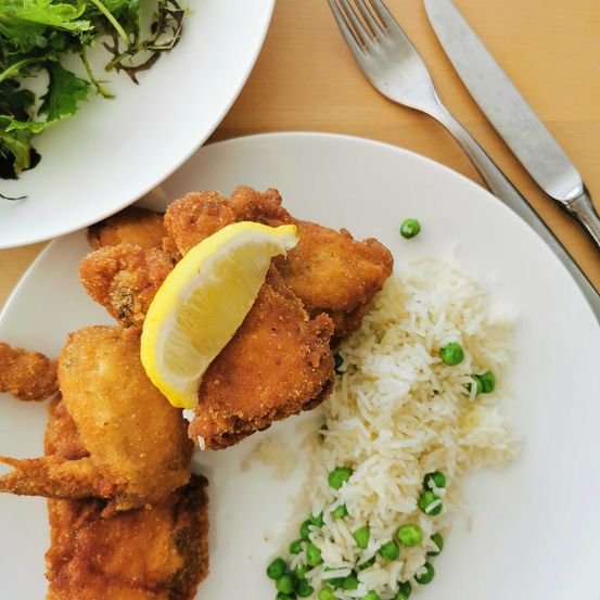 Bild enthält, Food, Food Presentation, Plate, Fritters