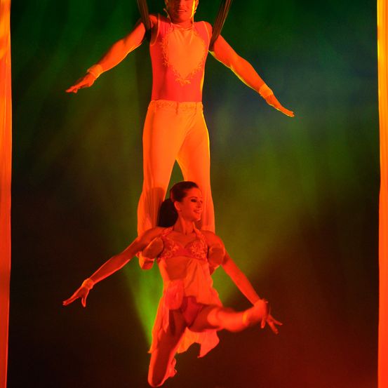 Bild enthält, Adult, Female, Person, Woman, Face, Head, Acrobatic, Circus, Leisure Activities, Dancing