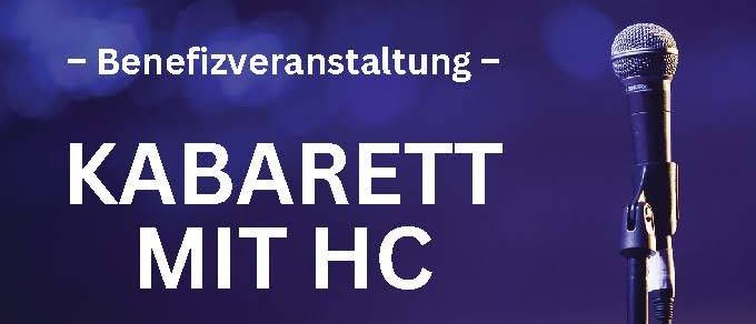 Plakat für eine Kabarettveranstaltung mit HC, mit dem Titel 'Von Depression zu Depression'. Geplant für Montag, 8. Dezember 2025, Beginn um 19:30 Uhr. Tickets im Vorverkauf für 22 €, an der Abendkasse für 28 € erhältlich.