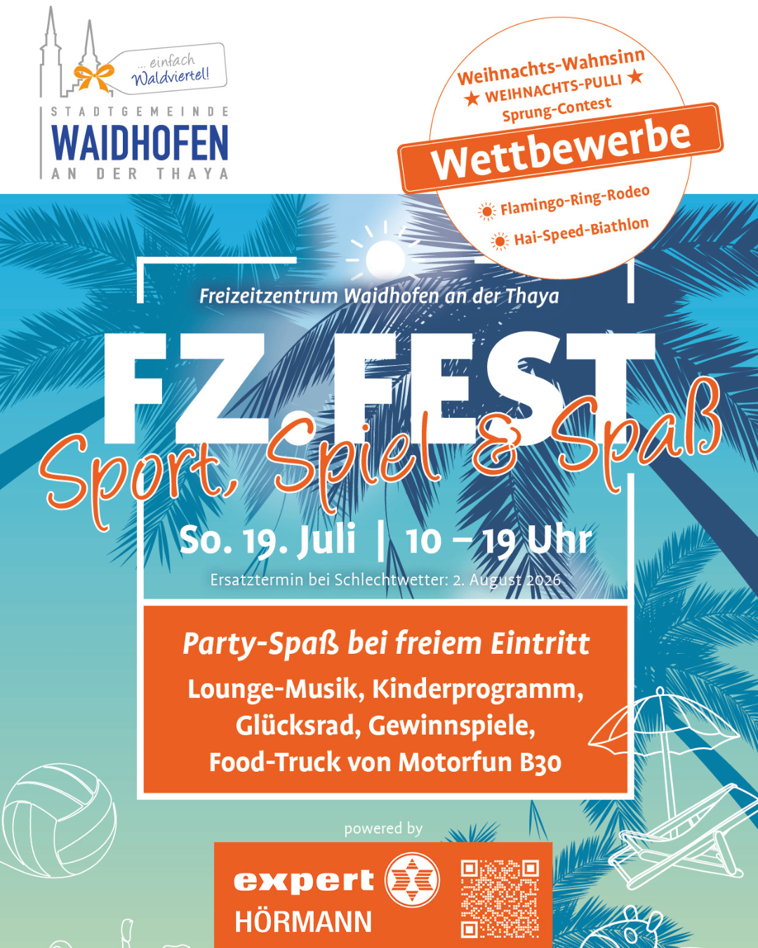 FZ-Fest Sport, Spiel & Spaß in Waidhofen an der Thaya am 19. Juli