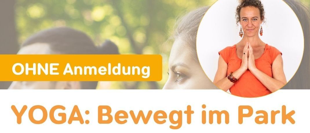 Yoga im Park. Jeden Dienstag um 17:00–18:00 Uhr, vom 16.06. bis 01.09.2026, kostenlose Yoga-Kurse im Stadtpark Gleisdorf mit Christine Wilhelm.