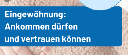 Ein Poster mit einem Teddybären und Text über eine Willkommensveranstaltung mit Anja Tlapak, mit einem Zeitplan von 18:30 bis 20:00 Uhr.