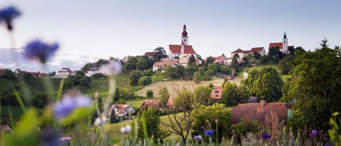 Bild enthält, Nature, Outdoors, Countryside, Rural, Scenery, Landscape, Grassland, Grass, Village, Tree
