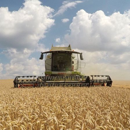 Bild enthält, Outdoors, Nature, Countryside, Farm, Harvest, Rural, Bulldozer, Machine