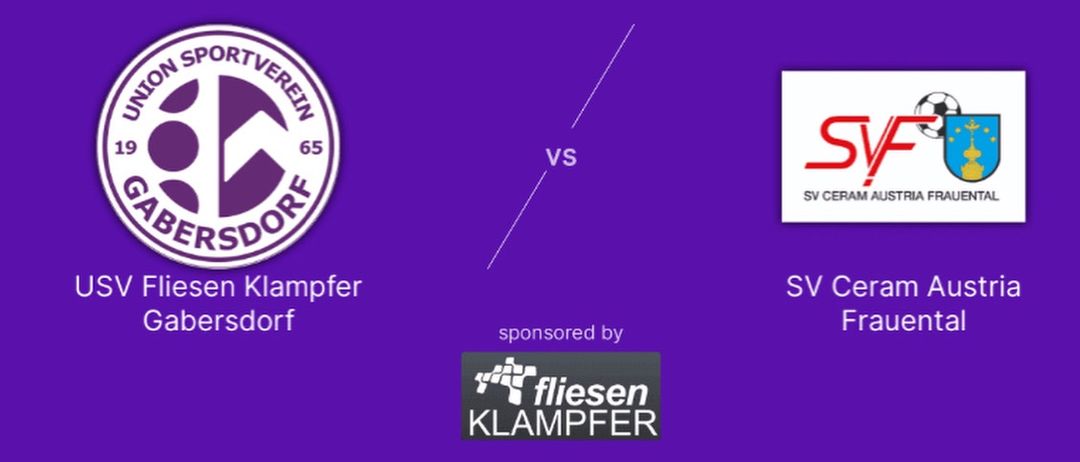 Plakat für ein Volleyballspiel zwischen Sportverein Dorf und SV Ceram Austria Frauensdorf, am 24. Oktober 2025 um 19:00 in der Holzbau Lappi Arena. Die Veranstaltung wird von Fliesen Klampfer gesponsert.