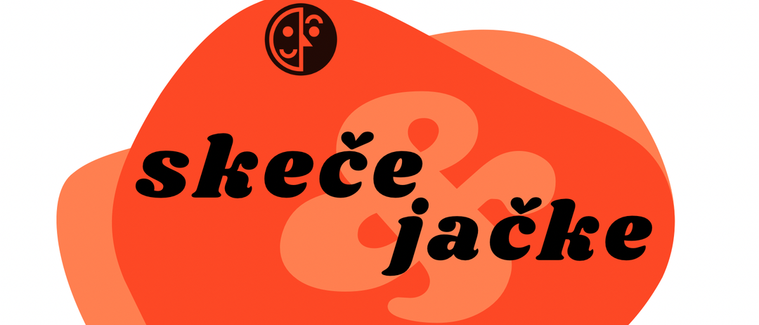 Plakat für Skece und Jacke Event. Zeigt Logo, Künstlername, Musik und Termine für Freitag, 16. und Samstag, 17. Mai 2025. Veranstaltungsort ist SEOSKA DVORANA, NEUDORF. Eintritt ist frei.