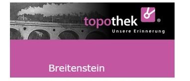 Werbung für Dorf & Stadt Erneuerung Breitenstein mit einer Brücke und einem Puzzleteil, Details zu einer Präsentationsveranstaltung am 26. Oktober 2026.