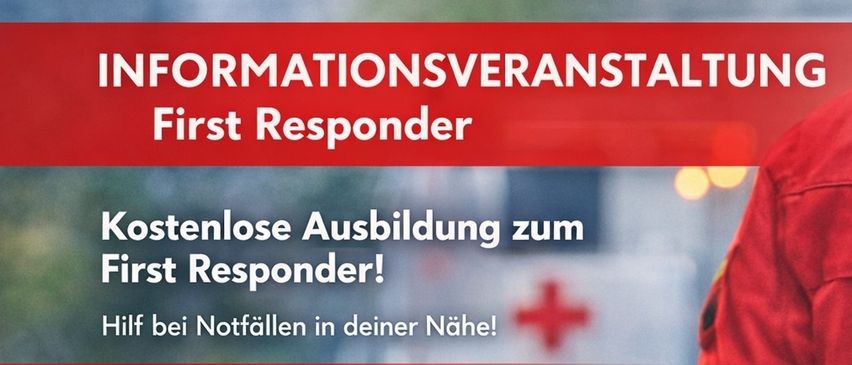Informationsveranstaltung für Ersthelfer. Ort: Friedberg, 7. März 2026 um 9:00 Uhr. Kontakt: reinhard.peinsipp@st.roteskreuz.at.