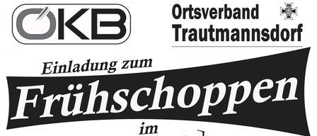 Plakat für Fasching-Veranstaltung in Trautmannsdorf am Sonntag, 15. Februar, Beginn um 09:30. Es gibt Essen, Getränke und Koglmusi.