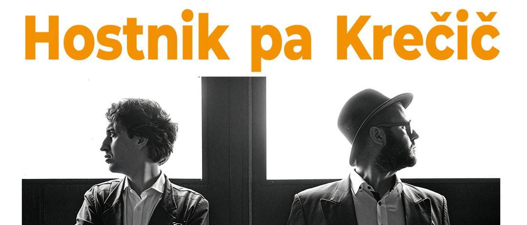 Kuroski-Werbeplakat für ein Musikereignis. Es zeigt ein Foto einer Person mit Klavier und Geige. Das Ereignis findet am 29. Mai 2026 um 19:30 in Bistrica statt.