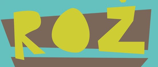 An advertisement for the Roz Festa event featuring artists Drea Tavaharas, Farovž Plarrhof, Patchwork/Murat, and Sentjakob v R./Evan Parks/Tesna.