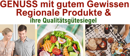 Werbeposter für eine Veranstaltung mit dem Titel 'GENUSS mit gutem Gewissen' zeigt ein Paar beim Essenszubereiten, einen Salat und eine Tischdekoration. Die Veranstaltung findet am 11. März 2026 um 19:00 in Stainz bei Straden statt. Themen sind regionale und saisonale Ernährung, tägliche Herausforderungen, Überblick über Qualitätssiegel und vertrauenswürdige Bezugsquellen finden. Referentin: Mag. Marika Pichler, BSc, Landwirtschaftskammer Steiermark.