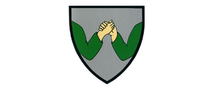 Bild enthält, Armor, Logo, Person