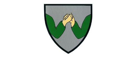 Bild enthält, Armor, Logo, Person