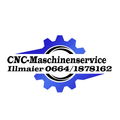 Logo für CNC-Maschinenservice Illmaier mit Telefonnummer 0664/1878162 und Zahnrad-Bild.