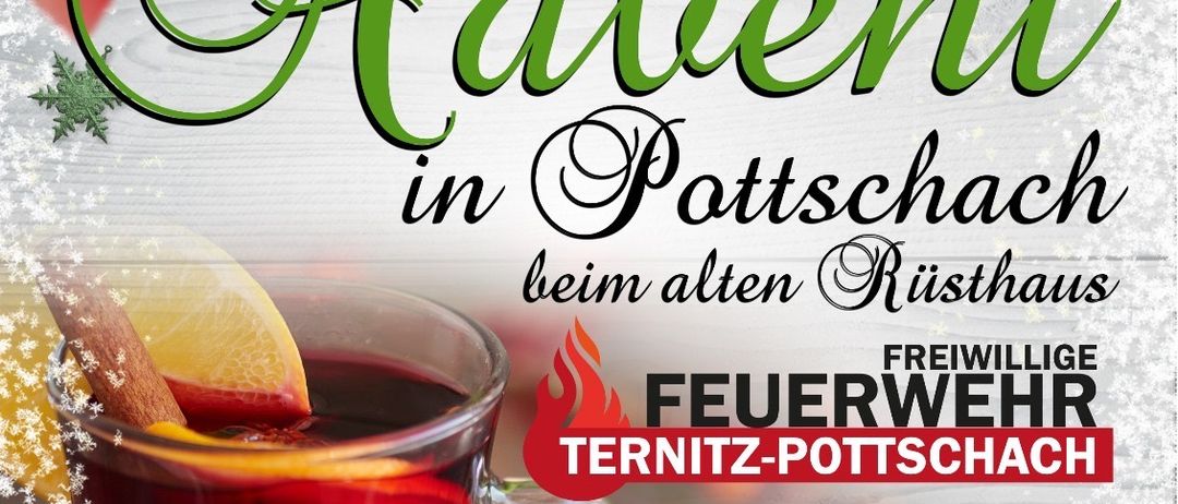Eine Veranstaltung mit dem Titel 'Advent in Pottschnach' wird für den 13. Dezember 2025 um 16 Uhr angekündigt. Es gibt Glühwein, Geschenktausch und weitere Leckereien.