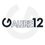 Das Logo für Galerie 12, mit dem Namen in einer modernen, fetten Schrift und der Nummer 12 prominent angezeigt.