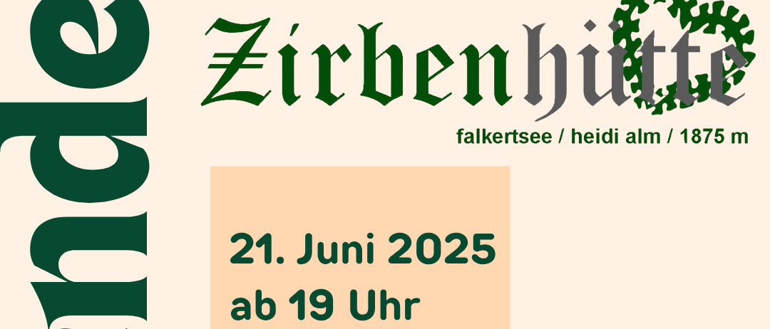 Ein Poster mit einem Haus und einem Feuer im Vordergrund. Der Text lautet '2. Juli 2020 ab 19 Uhr'. Das Haus hat einen Balkon und ist von Bänken umgeben. Eine Person steht in der Nähe.