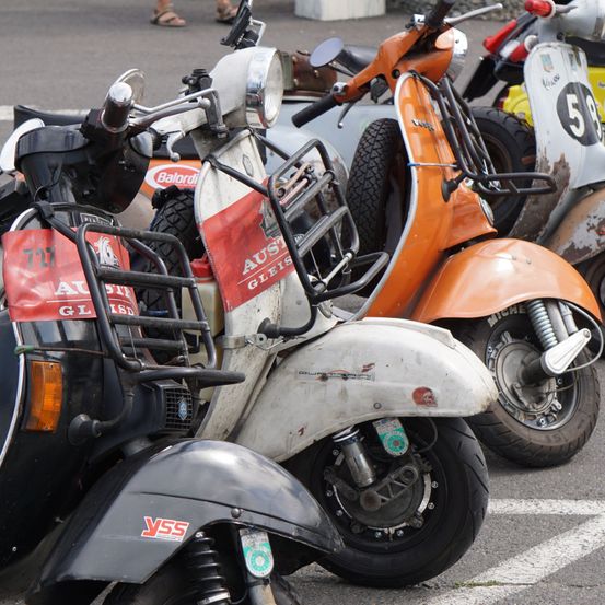 Bild enthält, Shoe, Helmet, Person, Sandal, Dog, Motorcycle, Vehicle, Wheel, Motor, Motor Scooter