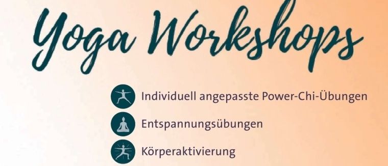 Yoga-Workshops mit Kathrin Kühne, erfahrene Yogalehrerin mit über 20 Jahren Praxis. Termine: 18.06.2026, 23.07.2026, 17.09.2026. Zeiten: 10:00-11:30, 16:00-17:30, 10:00-11:30. Ort: Chance B Mobile Dienste, Fronhleiten, Plauderecke, Mayr-Melnhof-Straße 2, 8130 Fronhleiten. Kosten: 20€ pro Person.