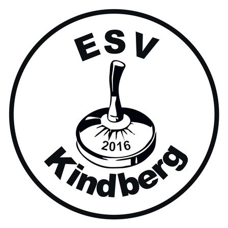 Rundes Logo mit 'ESV Kindberg 2016' im Inneren, mit einem Drehmoment-Symbol in der Mitte.