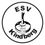 ESV Kindberg-Logo. Schwarz-weißes Logo für ESV Kindberg 2016, mit einem Drehmechanismus im Zentrum, auf dem das Jahr 2016 steht.