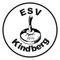 Schwarz-weißes Logo für ESV Kindberg 2016, mit einem Drehmechanismus im Zentrum, auf dem das Jahr 2016 steht.