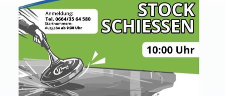 Plakat für Jugend Heibrunn-Veranstaltung am 26.09.2026. Es bietet zwei Veranstaltungen: Stockschießen um 10:00 Uhr und Dämmerschoppen um 18:00 Uhr. Kontaktnummer und Startzeit sind angegeben.
