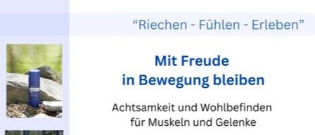 Plakat für Aroma-Event. Es steht 'Riech - Fühl - Erlebe' und hat Termine und Uhrzeiten für Veranstaltungen im März. Es enthält auch Kontaktdaten.