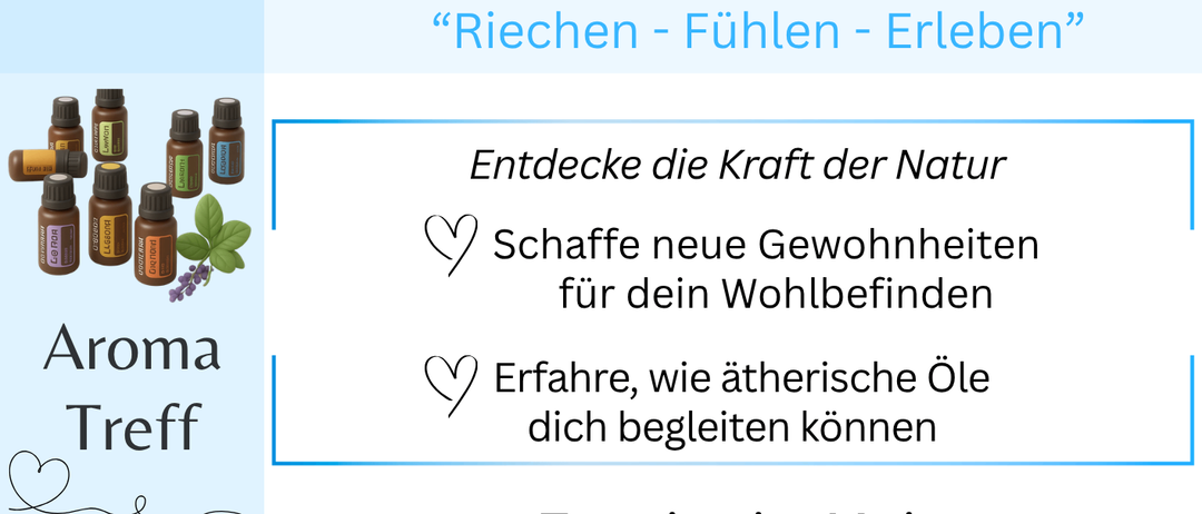 Aroma-Treffen in der Anton-Hagl-Gasse 3003 Gablitz. Rituale zur Selbstfürsorge und Hormonbalance für Frauen. Termine: 07.05.2026 um 18:00 und 11.05.2026 um 10:00. Kontakt: Gabi Altmann.