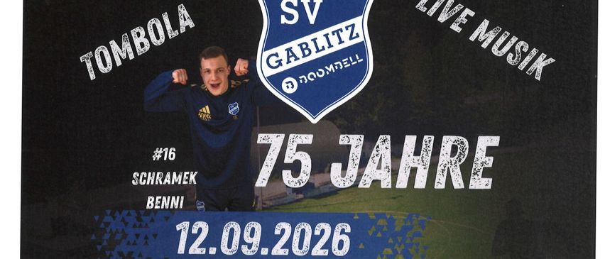 Plakat für ein Fußballspiel-Jubiläumsevent am 12. September 2026 mit Teamfotos von 1951, 2016 und 2026, Spielzeiten und Ticketpreisen.