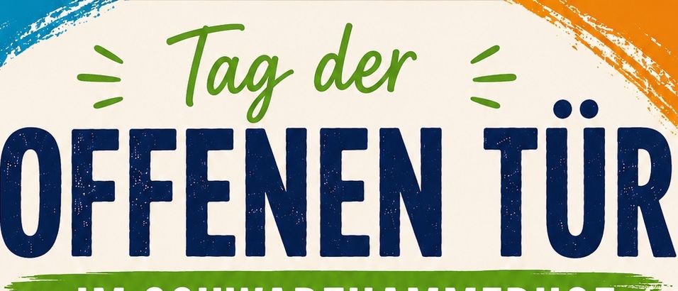 Plakat für eine Veranstaltung im Schwarzhammerhof Pferdesportzentrum am 27.09.2026 mit Kalendersymbol, Beginn und Aktivitäten wie Ponyreiten und Reitshow.