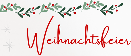 Ein Plakat lädt die ältere Bevölkerung von Rudersdorf am Freitag, dem 12. Dezember 2025, um 15:00 Uhr zur gemeinsamen Weihnachtsfeier in das Gasthaus Antonyus ein. Das Rahmenprogramm wird von den Schülern der Volks- und Musikschule Rudersdorf gestaltet. Für Fahrtdienste melden Sie sich bitte bei Stefanie Neuhold.