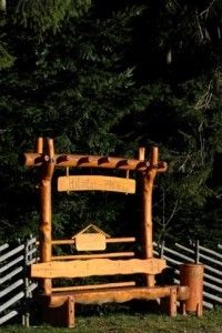 Wood, Grass, Plant, Outdoors, Tree, Nature, Vegetation, Fence, Furniture, Bulldozer