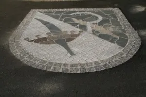 Path, Road, Art, Sidewalk, Tile, Sundial, Animal, Reptile, Snake