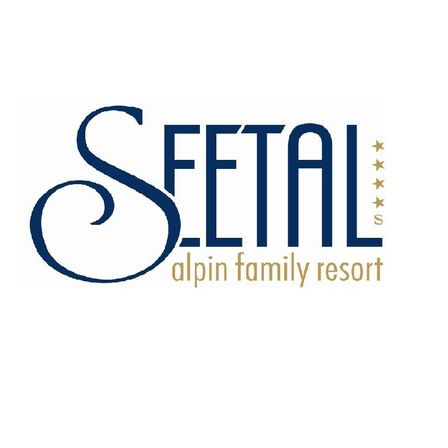 Das Logo für Seetal, ein alpines Familienresort mit stilisiertem 'S' und Sternen.
