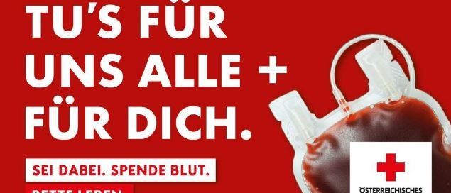 Blutspendeveranstaltung des Roten Kreuzes in Friesach am 27. Mai 2026 von 15:30 bis 20:00 Uhr. Ort: Neumarkter Str. 60. Sei dabei. Rettet Leben.