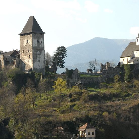 Bild enthält, Building, Monastery, Spire, Fortress, Outdoors, Nature, Countryside, Rural, Fir, Housing