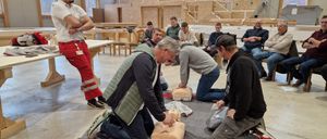 Image contains, Adult, Male, Man, Person, Pilates, Working Out, Accessories, Glasses, Handbag, Shoe