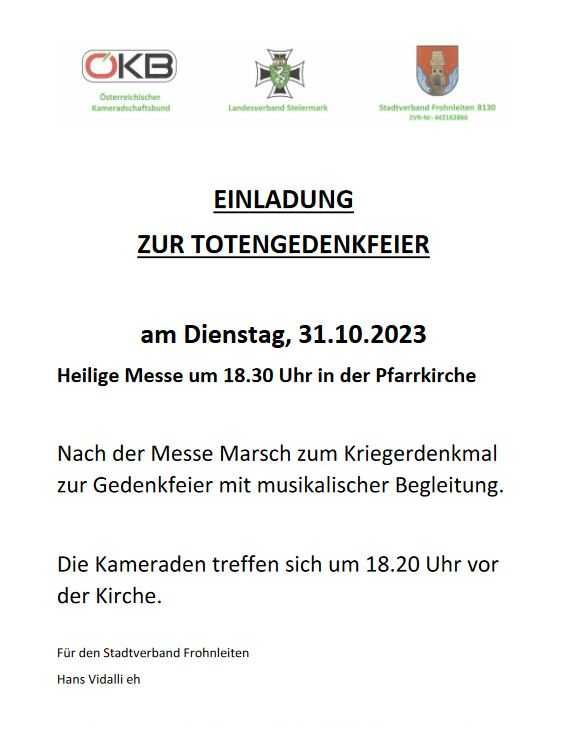 Totengedenkfeier