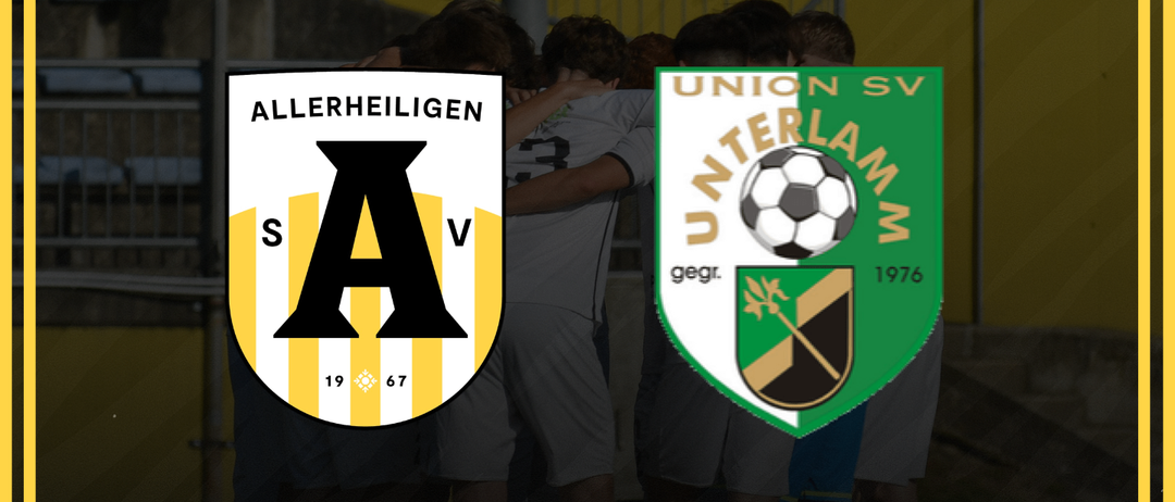 Ein Plakat für ein Fußballspiel der 17. Runde in der Landesliga. Es zeigt zwei Teams: ASV und Schladming. ASV wird durch ein gelbes und weißes Logo mit dem Buchstaben 'A' und den Zahlen '19' und '67' repräsentiert. Schladming hat ein grünes und weißes Logo mit einem Fußball und der Nummer '1976'.