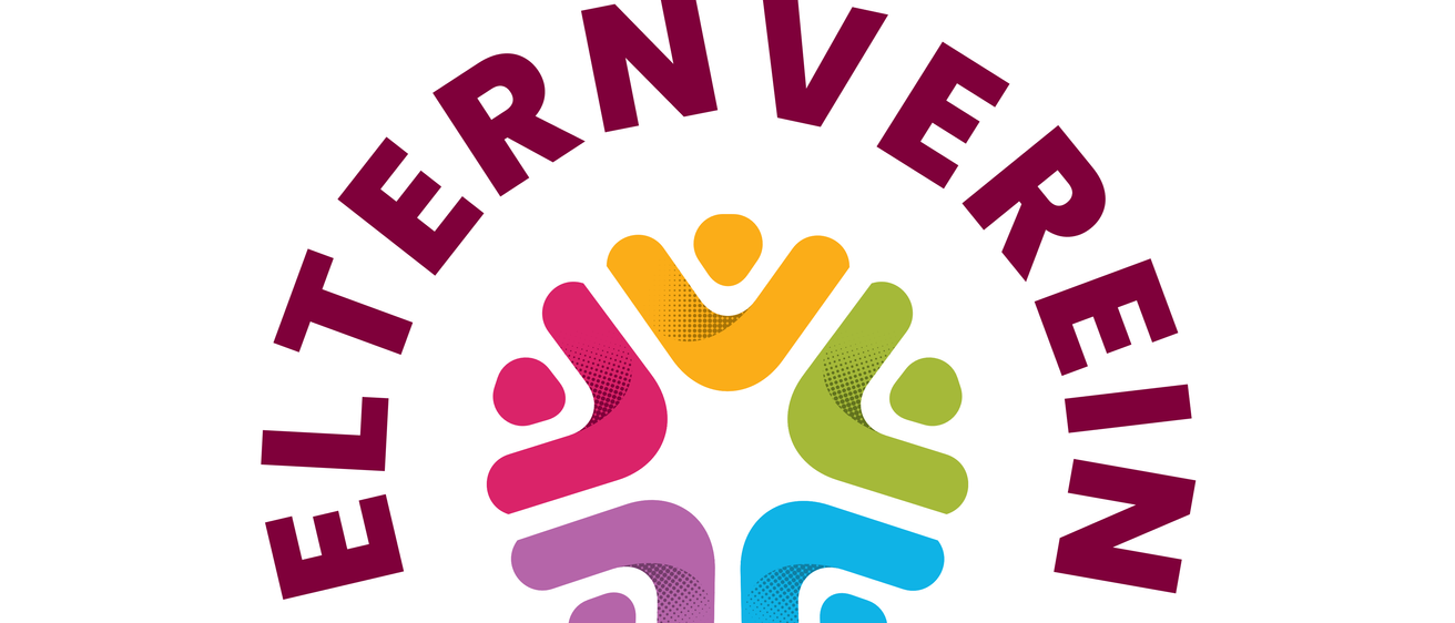 Das Logo des Elternvereins Nickelsdorf zeigt die Worte 'Elternverein Nickelsdorf' in einem Kreis, umgeben von farbenfrohen Figuren.