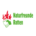 Logo der Naturfreunde Ratten mit einem roten Stern und zwei sich schüttelnden Händen in Grün.