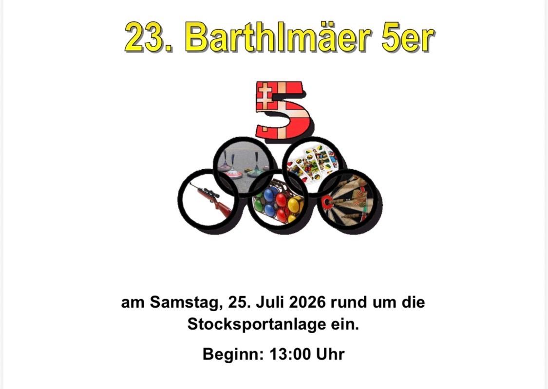 Stockschießen - Schnapsen - Boccia - Dart - Luftdruckgewehrschießen
