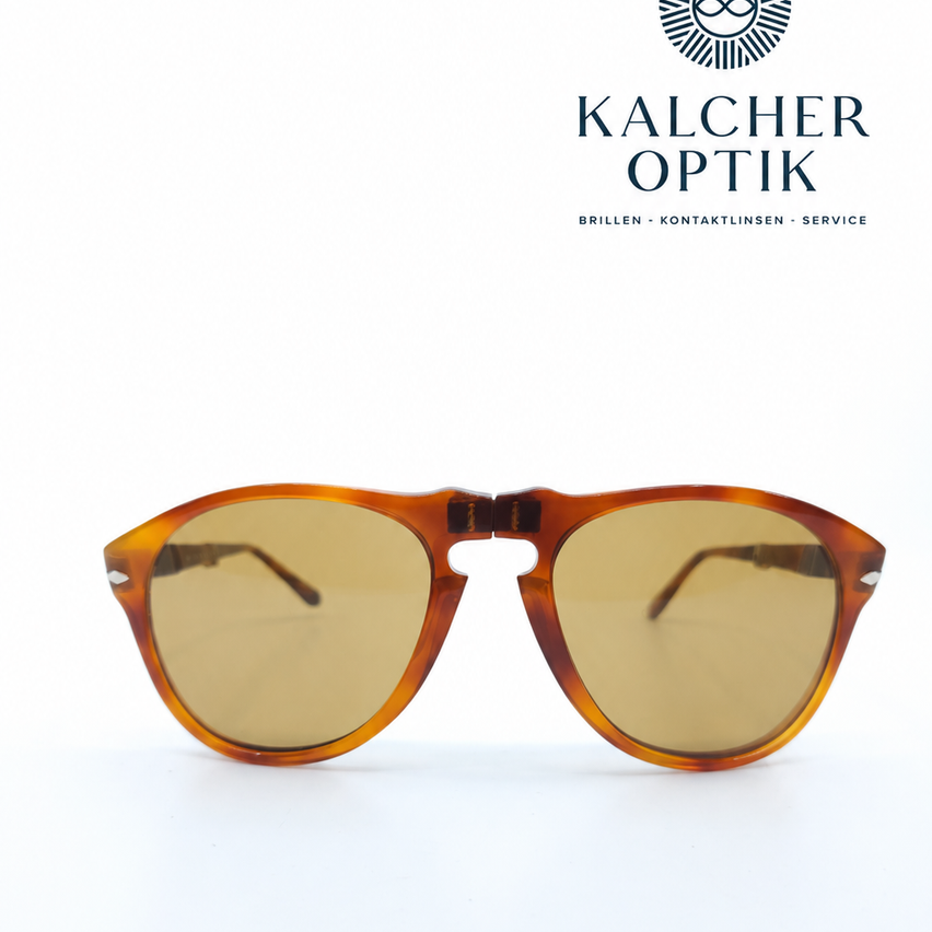 Ein Bild von braun getönten Sonnenbrillen mit dem Markennamen Kalcher Optik oben angezeigt.